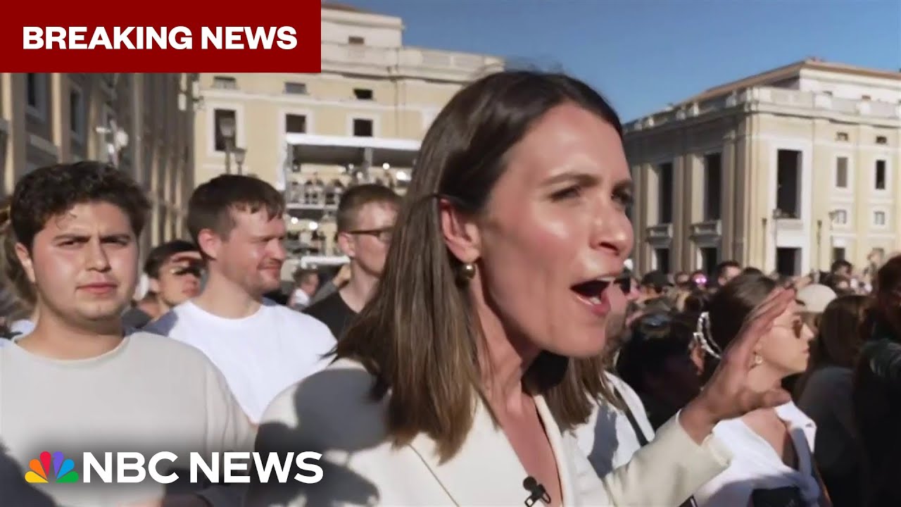 'We've got it!': Vatican crowd reacts to white smoke signaling new pope