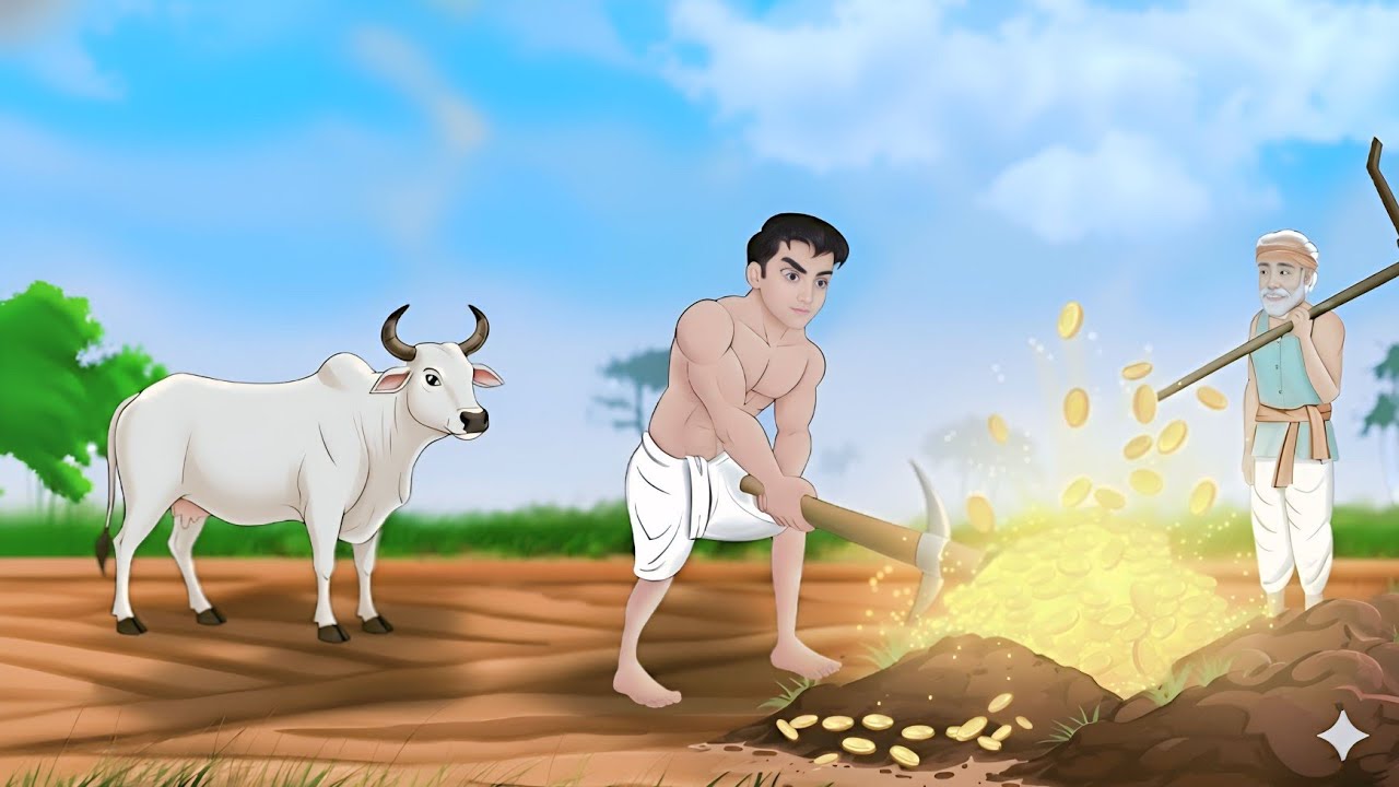 गरीब किसान का बेटा बना करोड़पति | Share Market Success Story | Hindi Story | HindiKahaniya |#cartoon