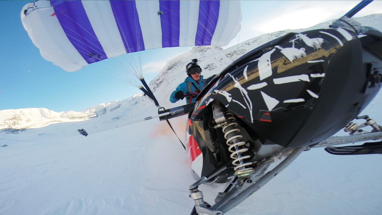GoPro:  Snowmobile Paragliding