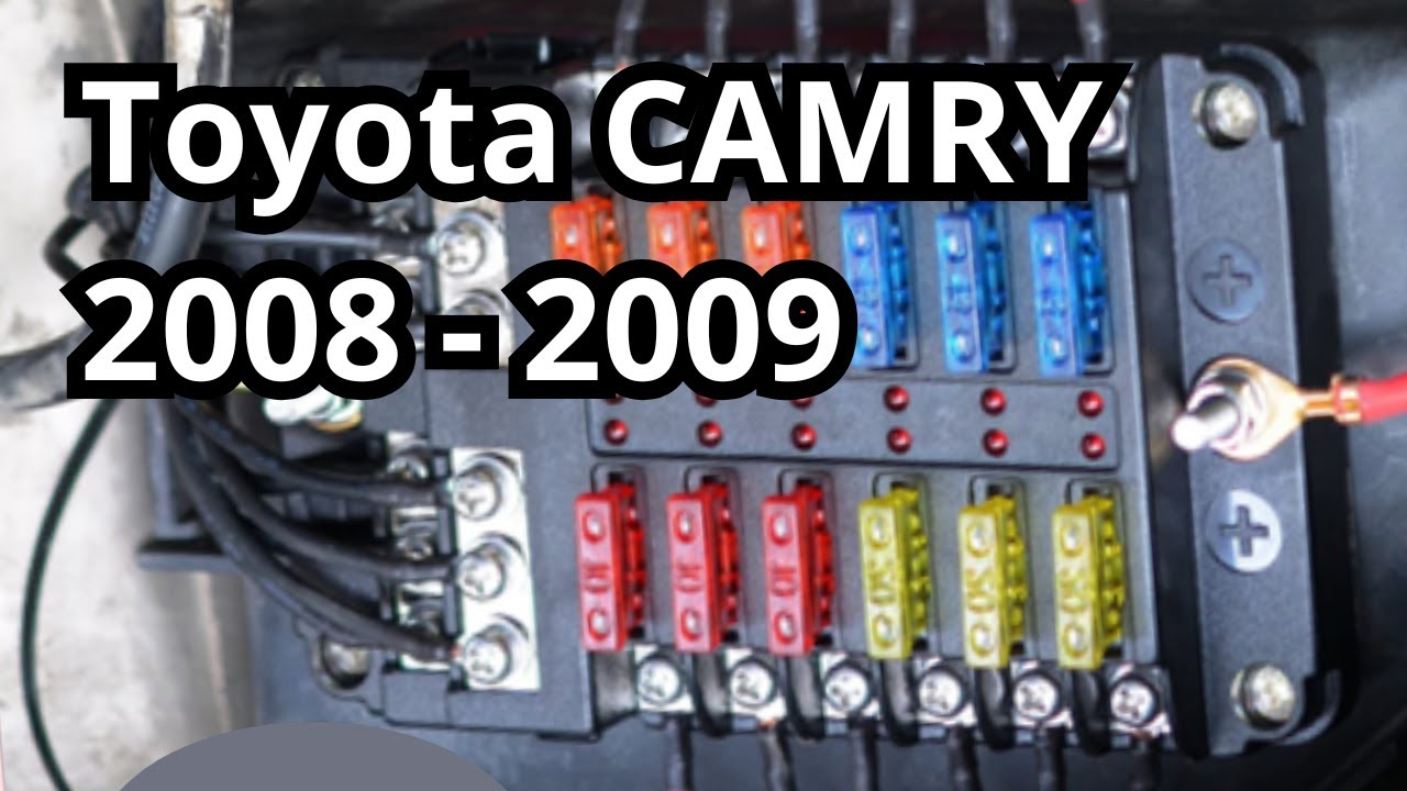 Fuse Box Diagram: Toyota CAMRY 2008 - 2009. FuseFans.