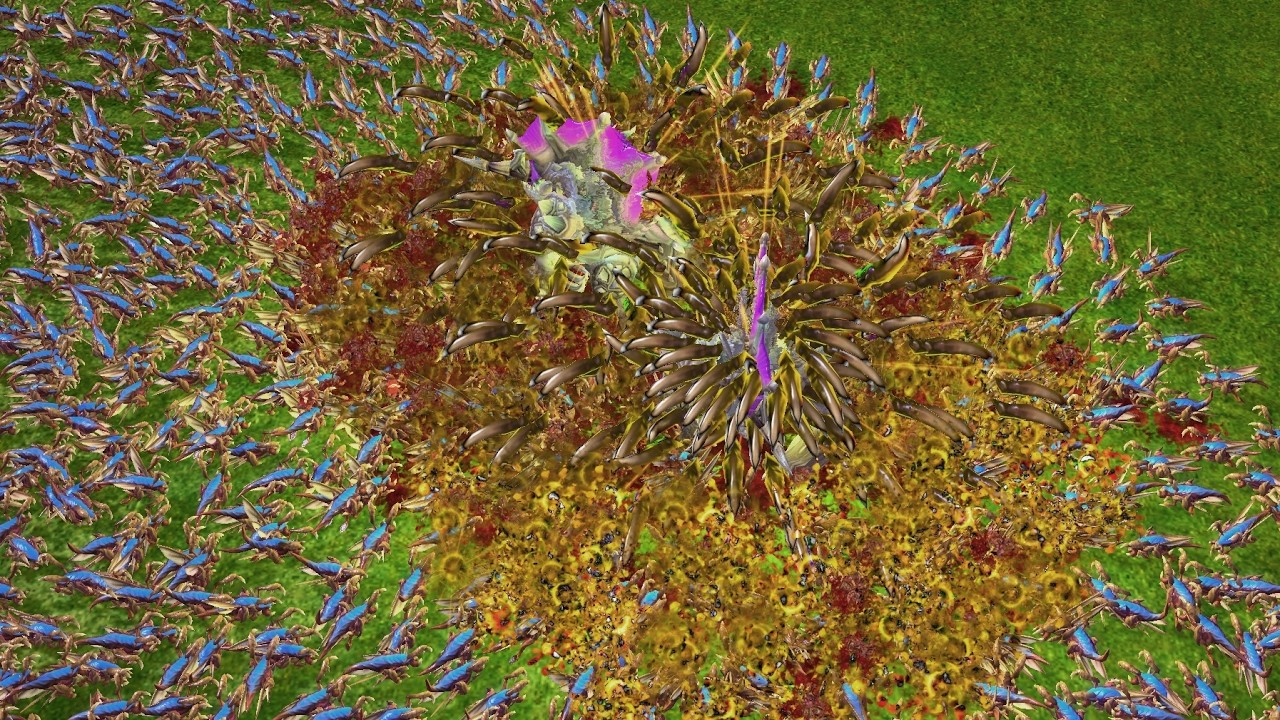 1000 Zerglings. 2 Tyrannozors. Who wins?