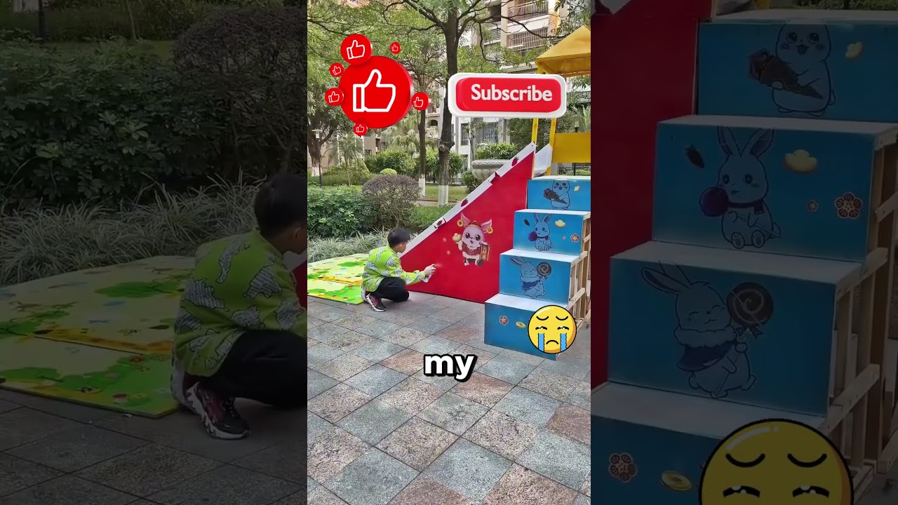 I Build An AMAZING Slide for My Sister! 🛝🤯 #shorts