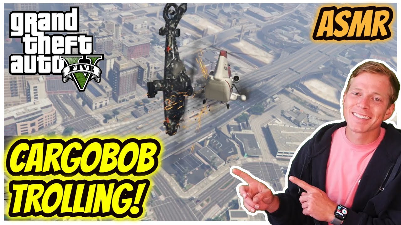 GTA V ASMR | Relaxing Cargobob Trolling 😴 - Whispering