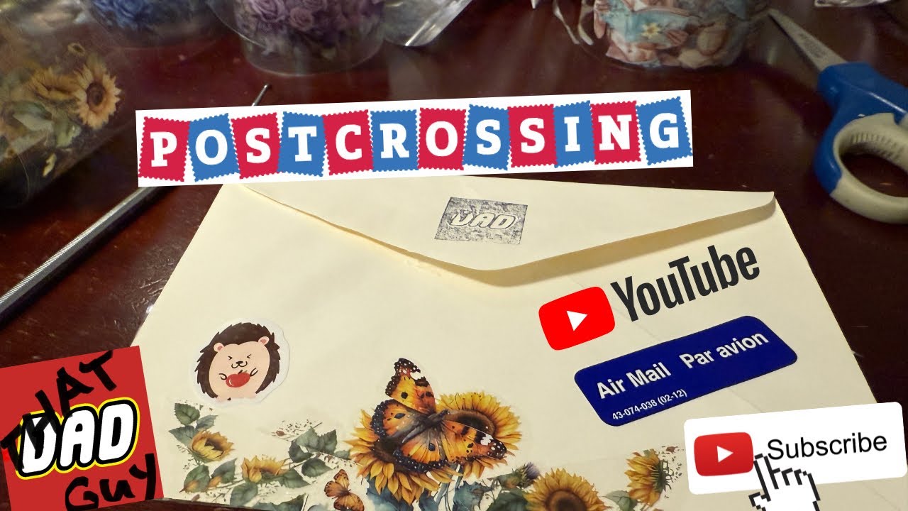Postcrossing Fun: Sending Love with Postcards & Creative Envelope Decorating