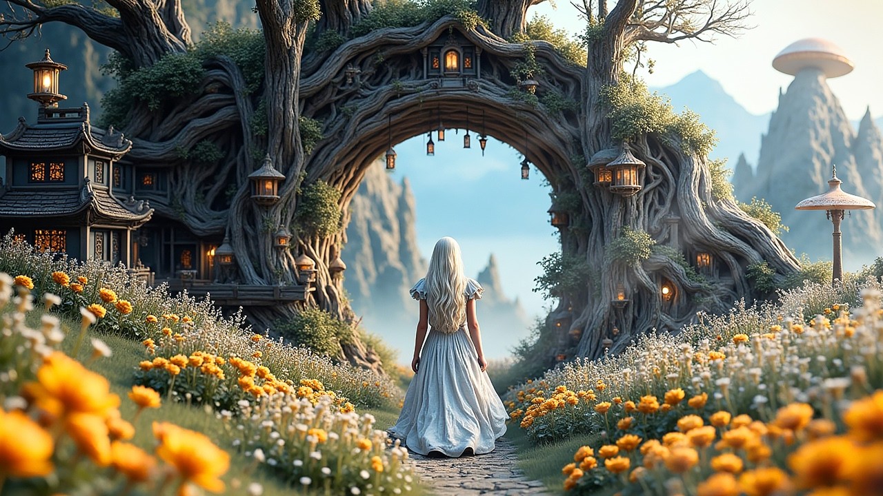 Spring in the Enchanted Flower Village | Cozy Fantasy Ambience