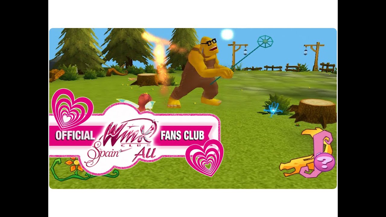 Winx Club PC Game - 2. Bloom protects Stella from Nut