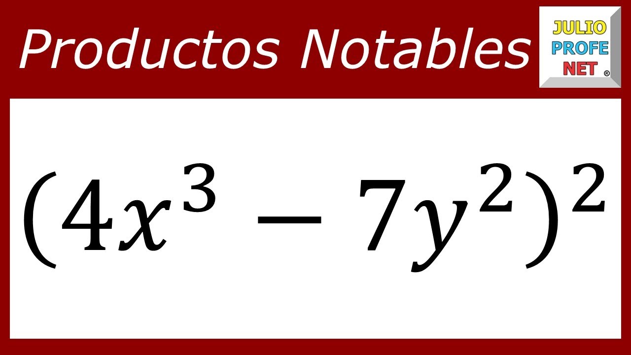 Productos notables: binomio al cuadrado | Ej. 8 #julioprofe