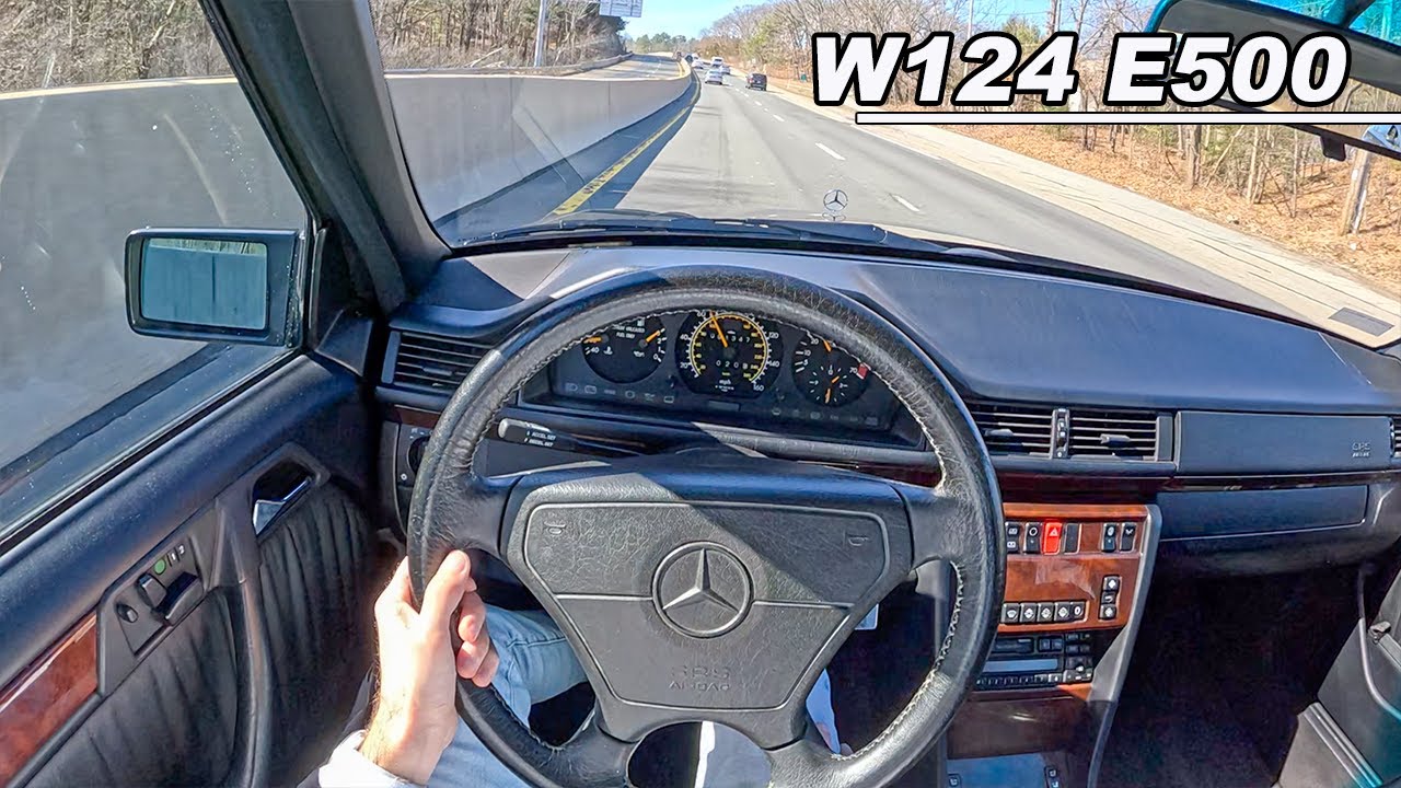 Mercedes-Benz E 500 1994 года — суперседан с двигателем V8, построенный Porsche (бинауральное ауд...