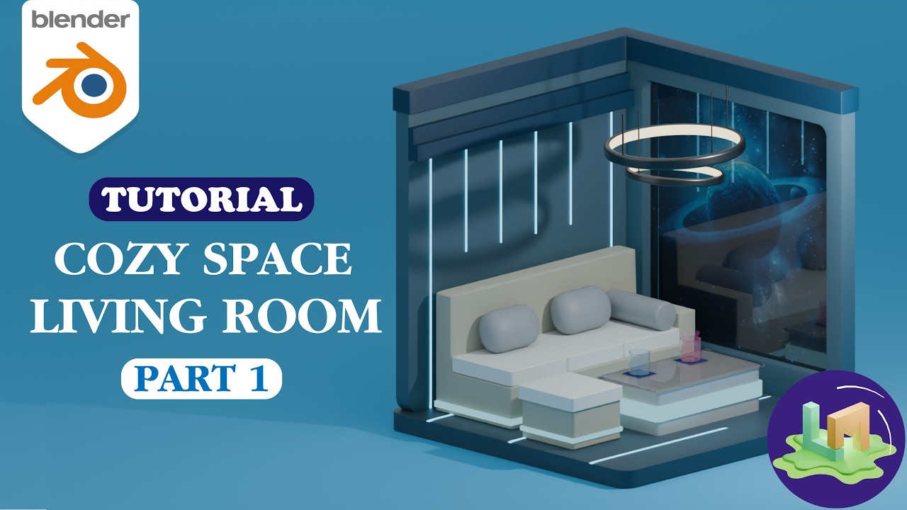 Blender Tutorial : Cozy Sapce Living Room Part 1