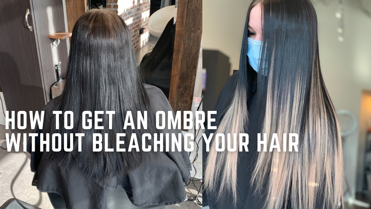 Hair transformation: using extensions to create a black to white blonde balayage
