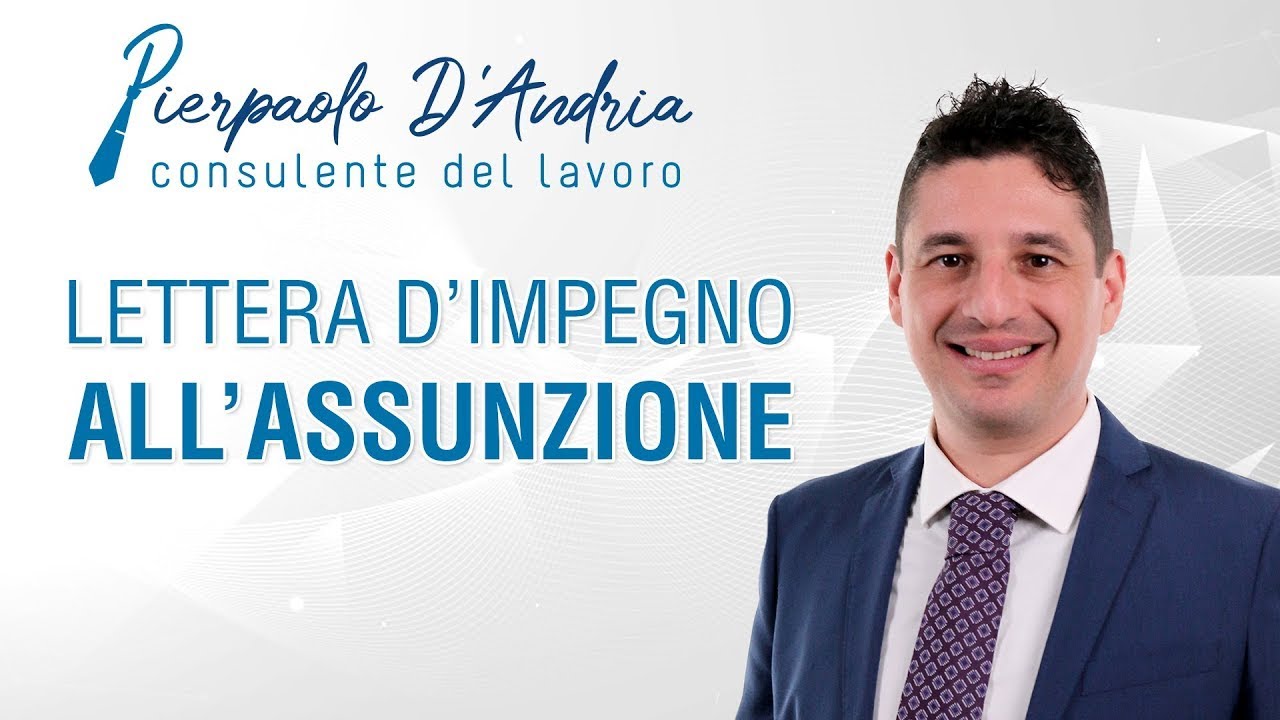 Lettera d'impegno all'assunzione