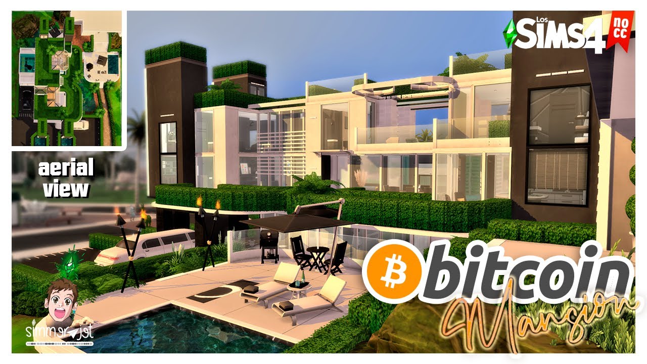 THE BITCOIN MANSION 💵💰 Ultra luxury home (NO CC) | The Sims 4 Build