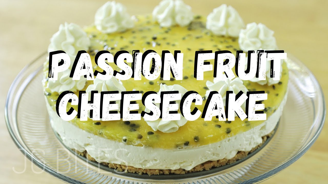No-Bake Passion Fruit Cheesecake | JG Bites