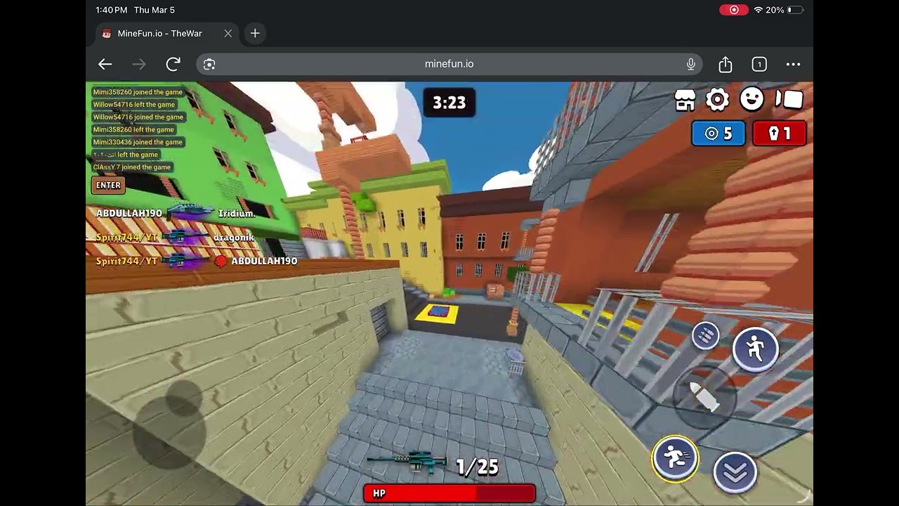 Minefun.io I’m a noob lol/playing with a friend pt 2