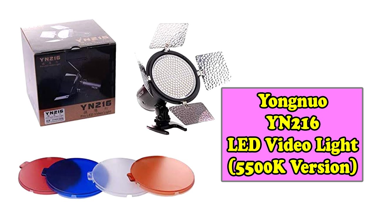Yongnuo YN216 LED Video Light (5500K Version)... Cheap Lightweight and Portable