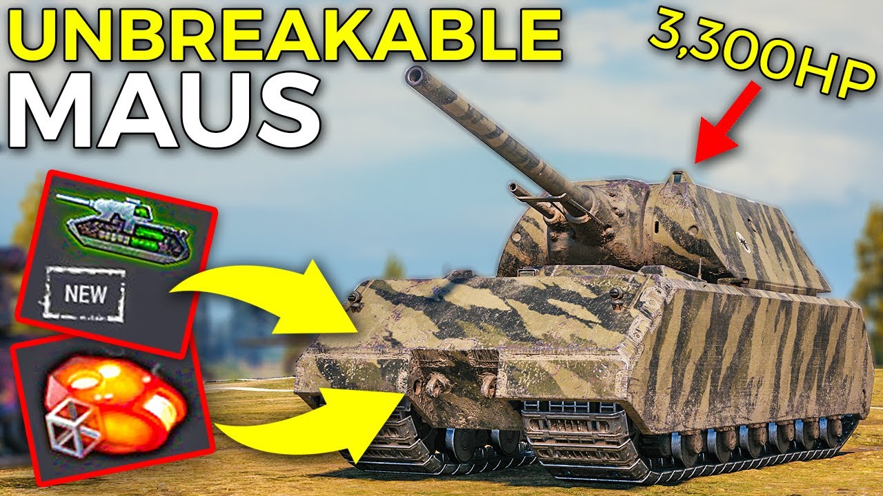 Making MAUS Indestructible Build?! | World of Tanks The Maus Update 1.10 Gameplay