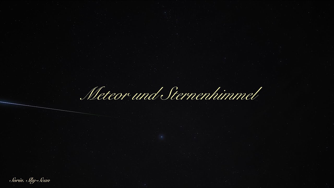 Meteor und Sternenhimmel   21.12.2025