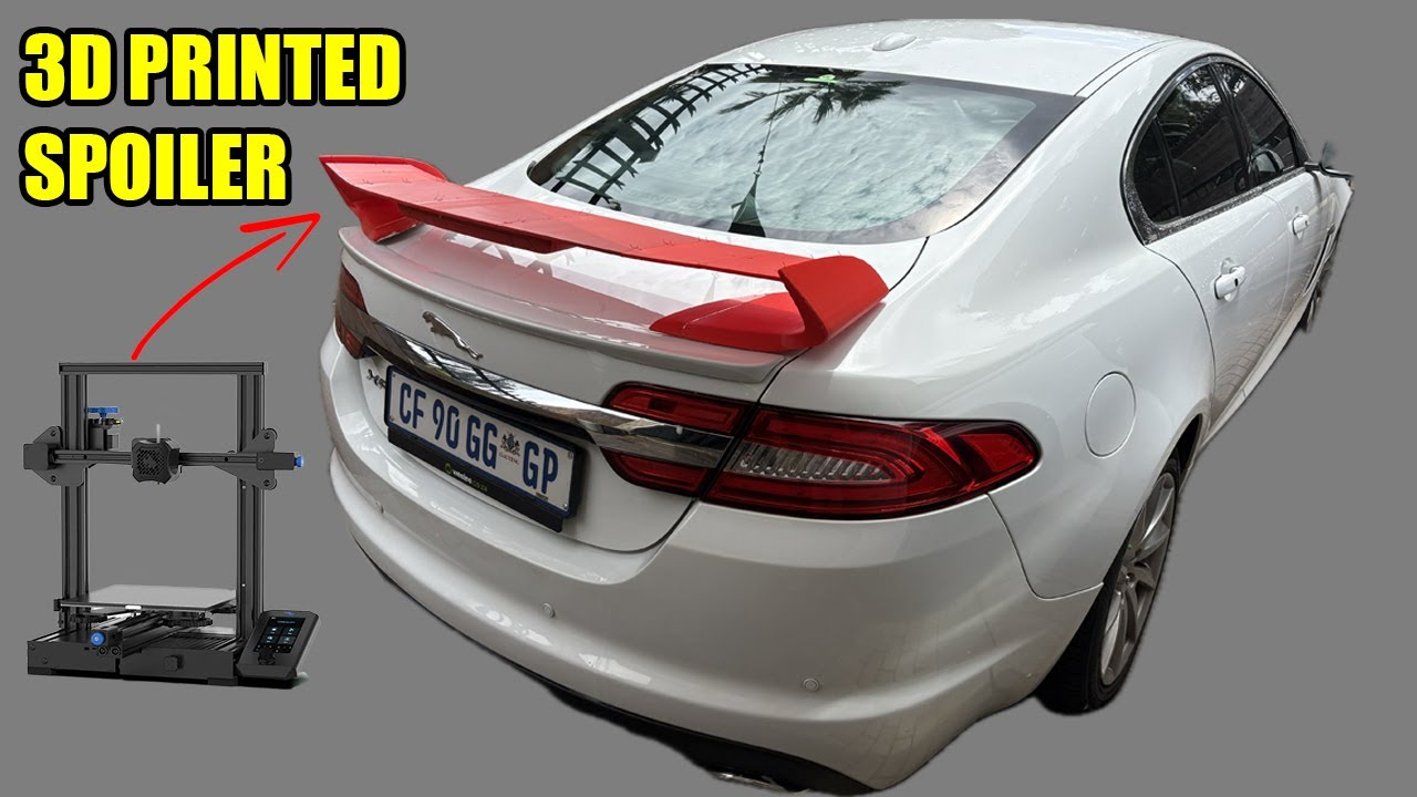 Using my Creality Ender 3 V2 to #3dprint Jaguar XFRS Spoiler! Part 1  #ender3v2