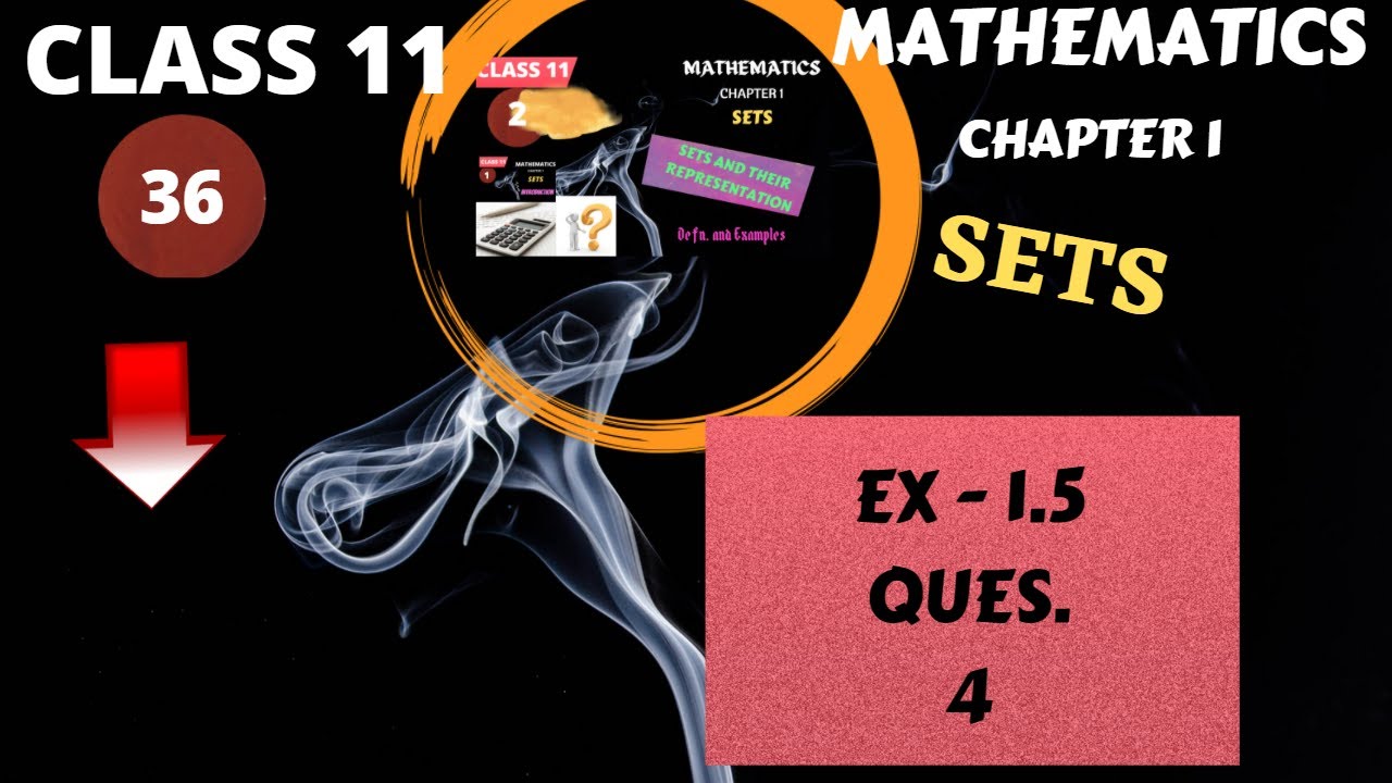 Class 11 Ex 1.5 Q4|| Chapter 1 Sets NCERT Maths