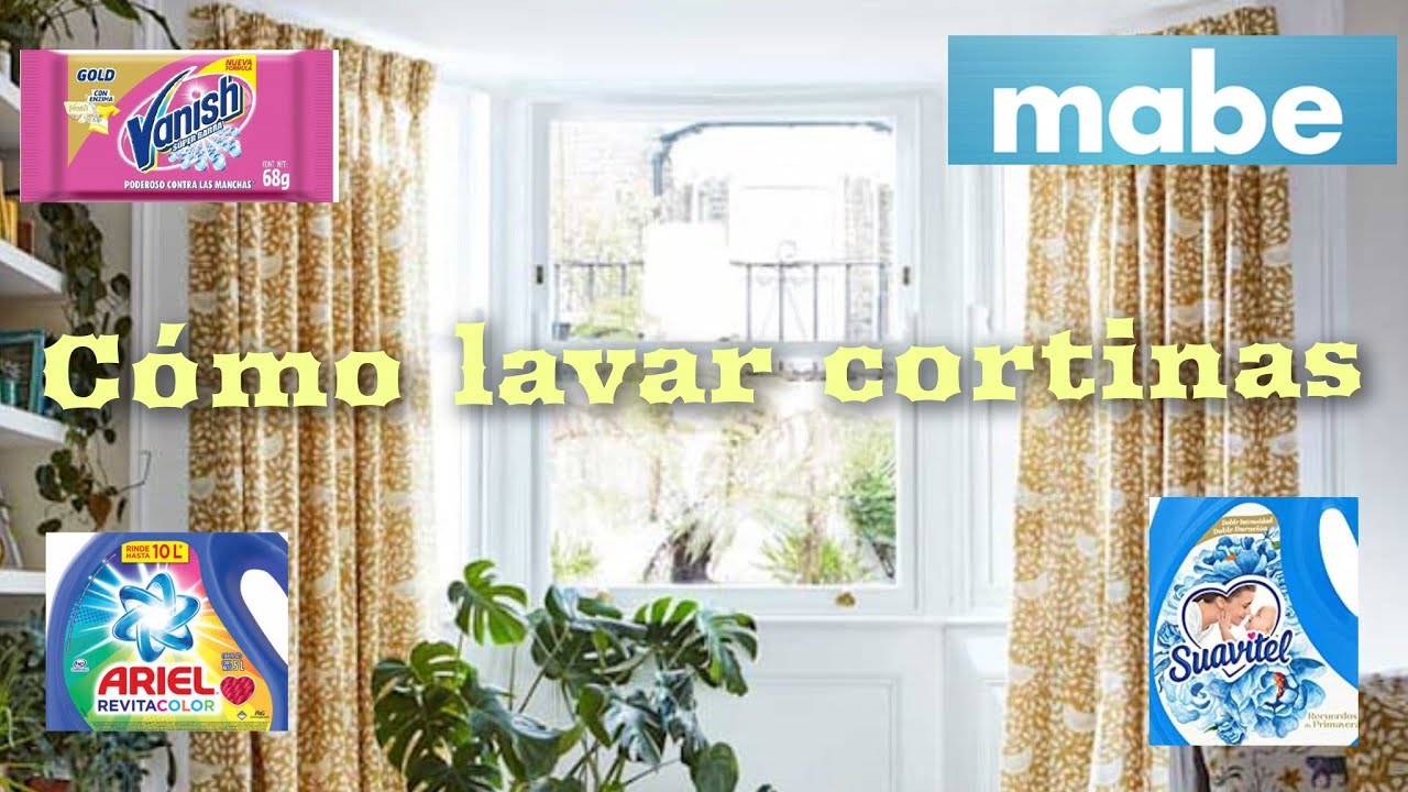 Cómo lavar cortinas?