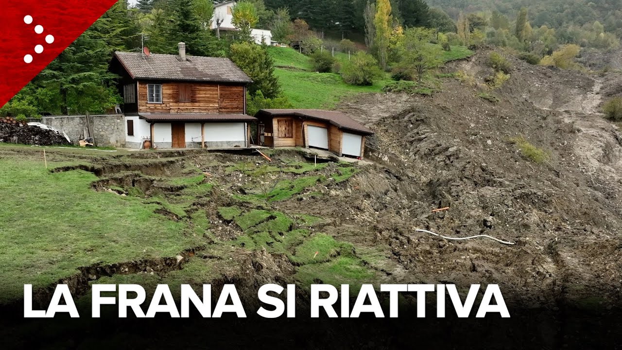 Frana riattivata in  Val di Sambro, i danni alle case e i difficili lavori in corso a Ca' di Sotto