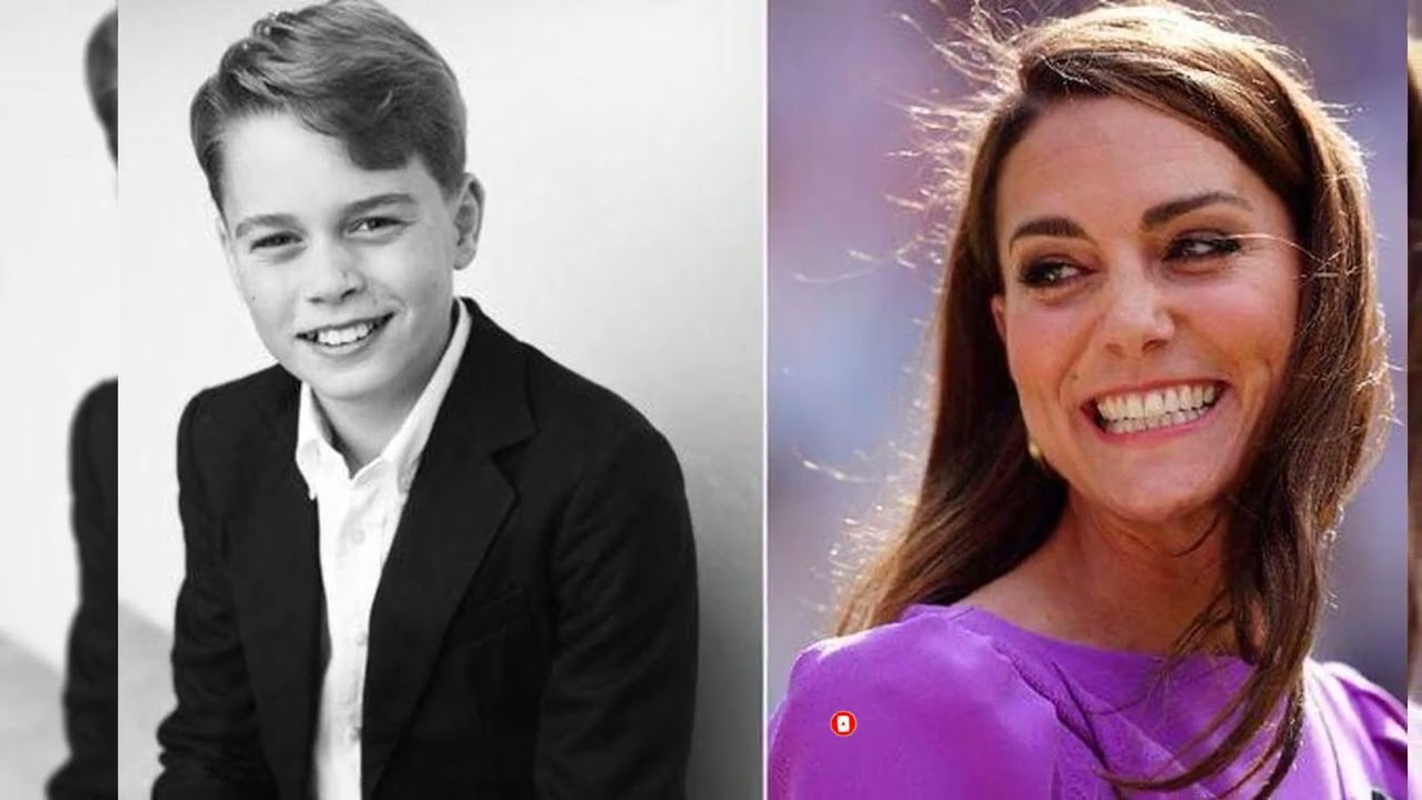 In the official 11th birthday portrait, Prince George Beams