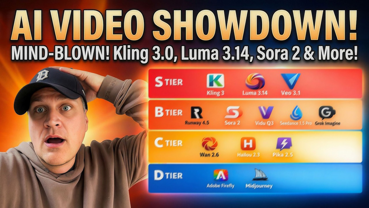 The Ultimate AI Video Tier List: Kling 3.0 vs Sora 2 vs Veo 3.1!