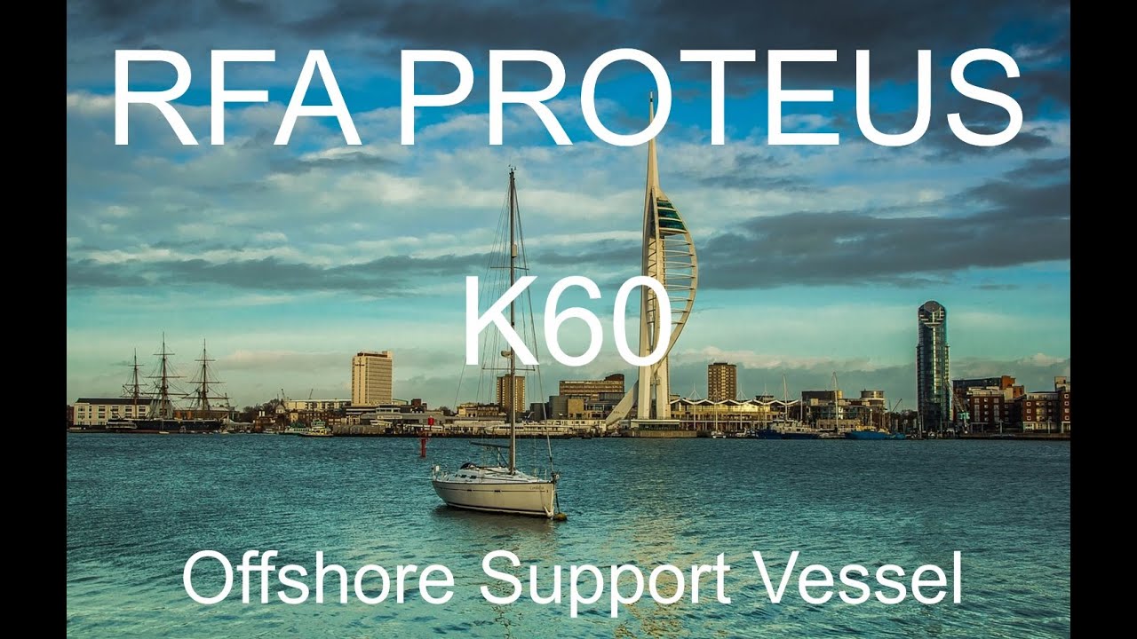 RFA PROTEUS NOT THE PRETTIEST OF SHIPS MAKING A VISIT TO PORTSMOUTH UK 🇬🇧