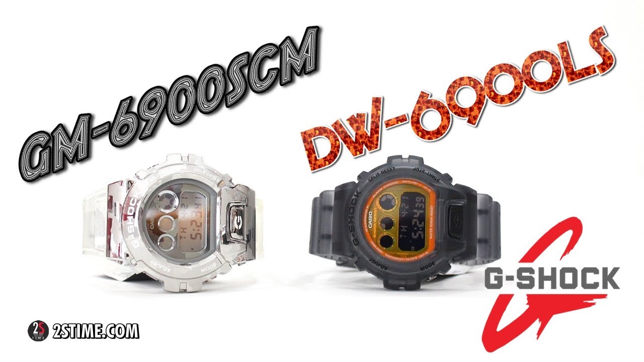 G-SHOCK GM-6900SCM Camouflage & DW-6900LS-1 Skeleton