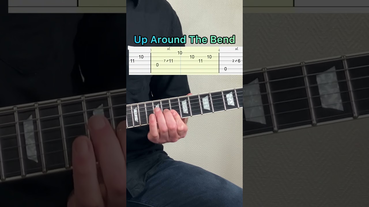 Up Around The Bend Guitar + Tabs #guitartabs #easyguitartutorial #guitarsheetmusic #guitarcover