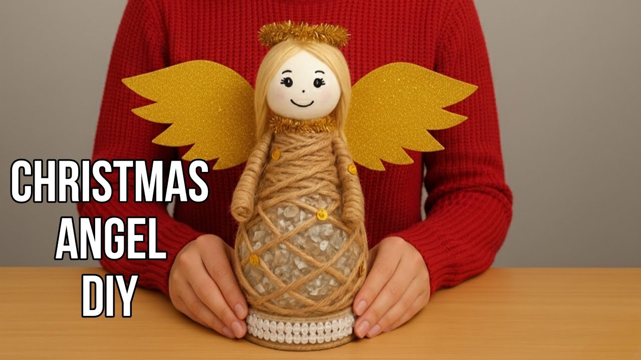 DIY Christmas Angel from Plastic Bottle 🎄✨ | Beautiful Upcycled Holiday Decor