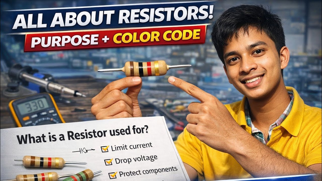All about Resistor | Resistor colour coding learning tricks 