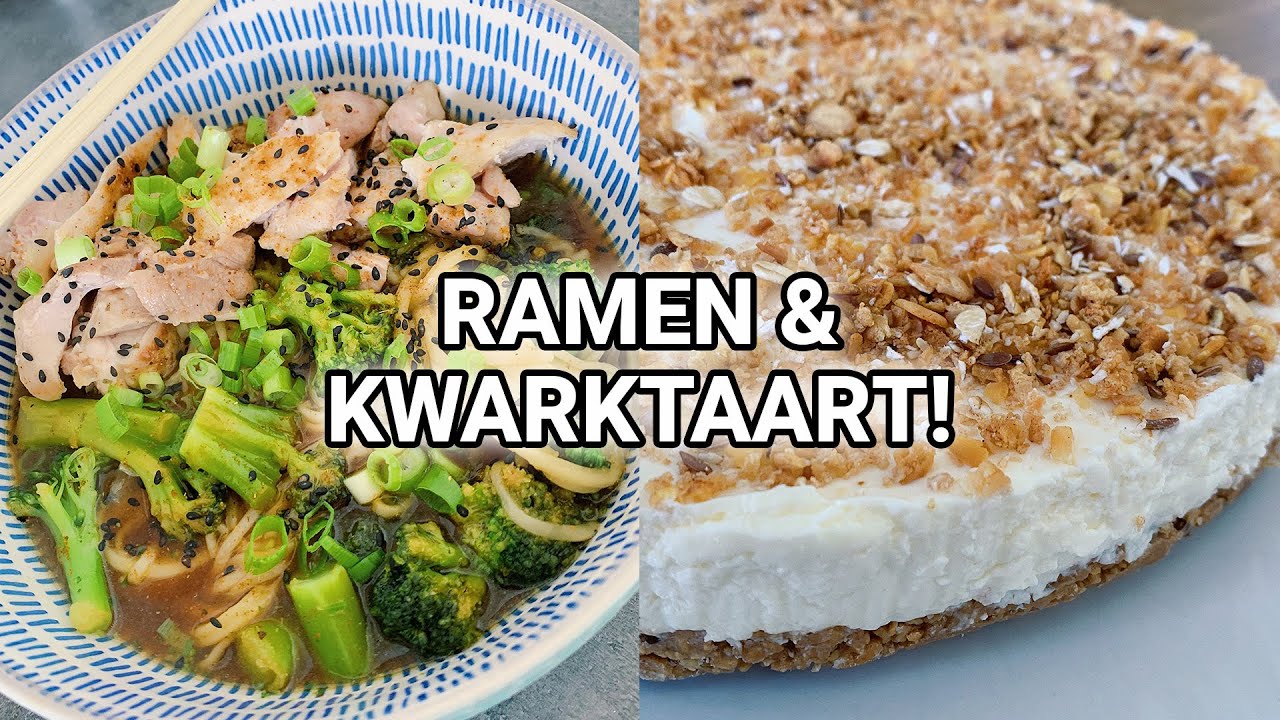 What I Eat In a Day! Chaos in de keuken voor Ramen Noodles met Kip & High Protein Kwarktaart (OMG!)