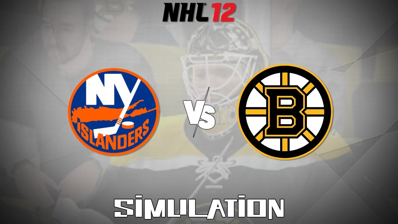 NHL 12 (2011) - New York Islanders vs Boston Bruins [Gameplay Simulation]