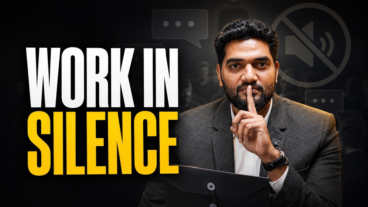 STOP TELLING PEOPLE YOUR PLANS | Work in Silence, Let Success Speak