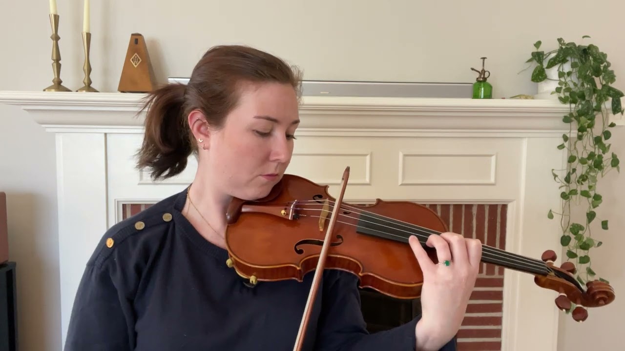 G Major 3-Octave Scale on Violin (Slow)