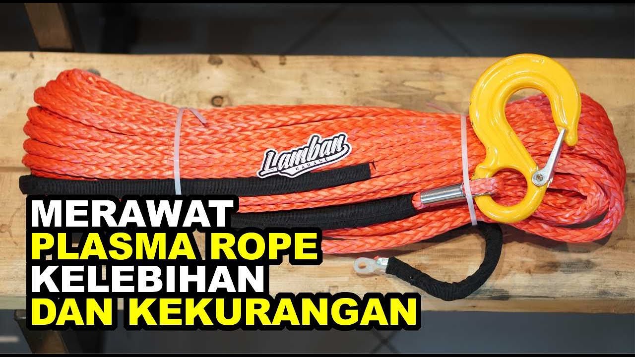 Merawat Plasma rope yang dipakai Jip Offroad