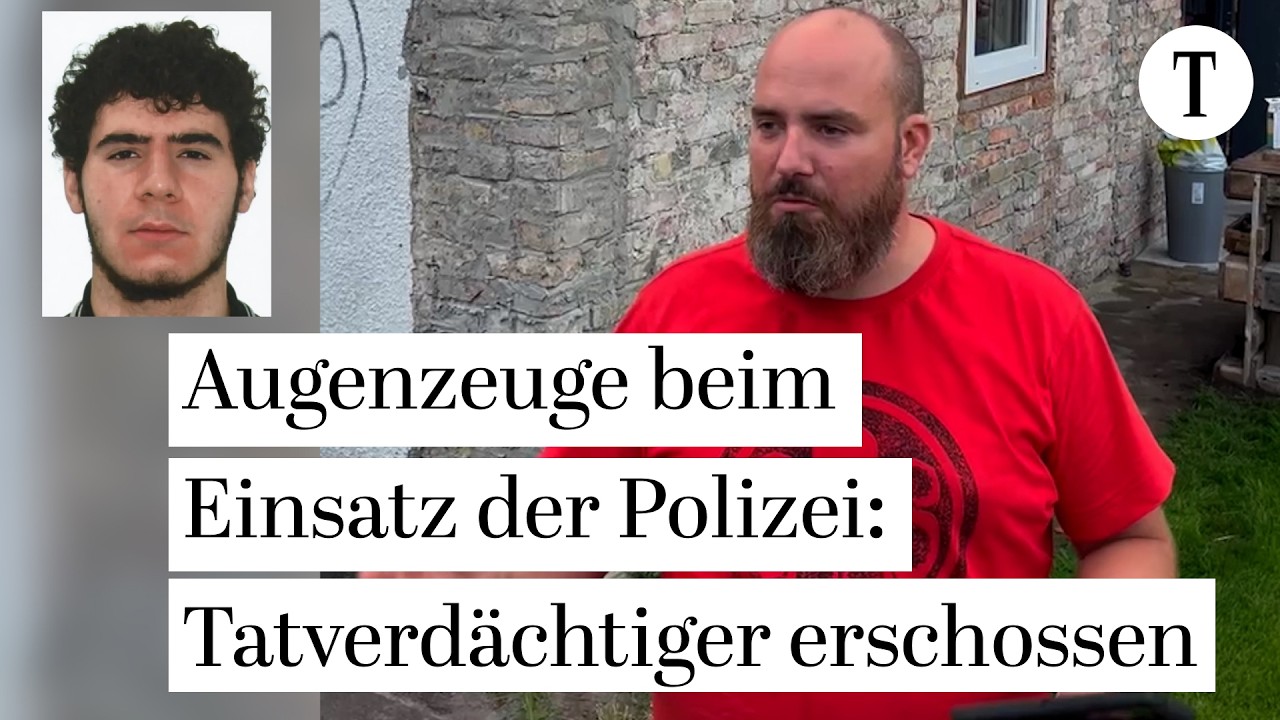 Augenzeuge erlebte den Polizei-Einsatz nach CSD-Anschlag: Tatverd&auml;chtiger Abdul Ballout erschossen