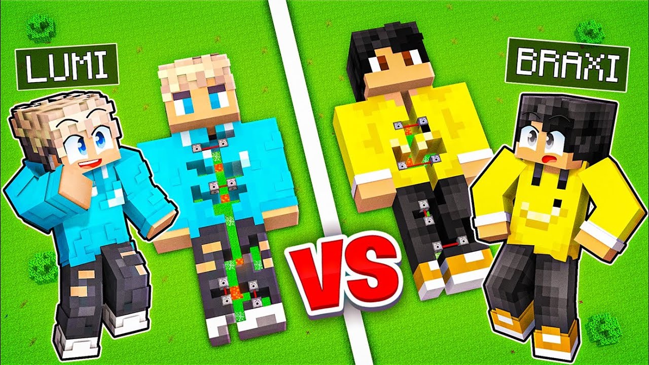 Die LABYRINTH BAU CHALLENGE im LUMI vs BRAXI Körper in Minecraft!