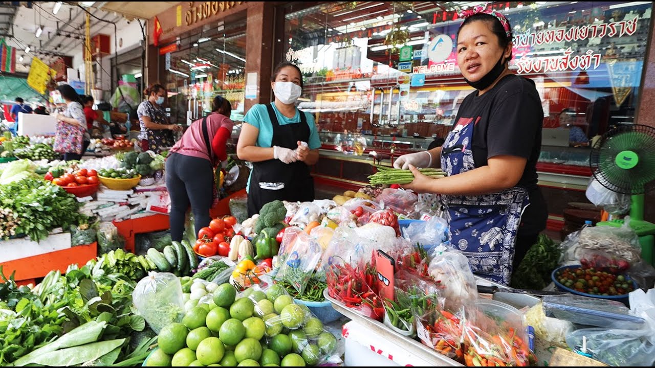 🌶️  Marché Produits FRAIS Incontournable à Bangkok |  Huai Khwang