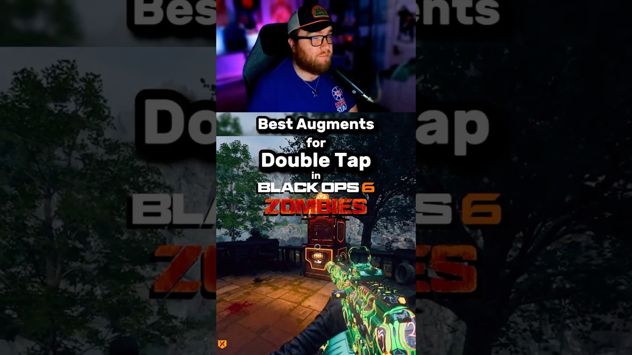 THESE ARE THE BEST AUGMENTS FOR DOUBLE TAP in BLACK OPS 6 ZOMBIES! #shorts