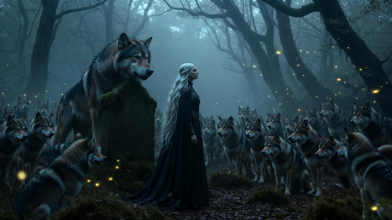 Omega Saw 30 Golden Wolves Surrounding Her Mother’s Grave, One Was The Alpha King Paying His Last…