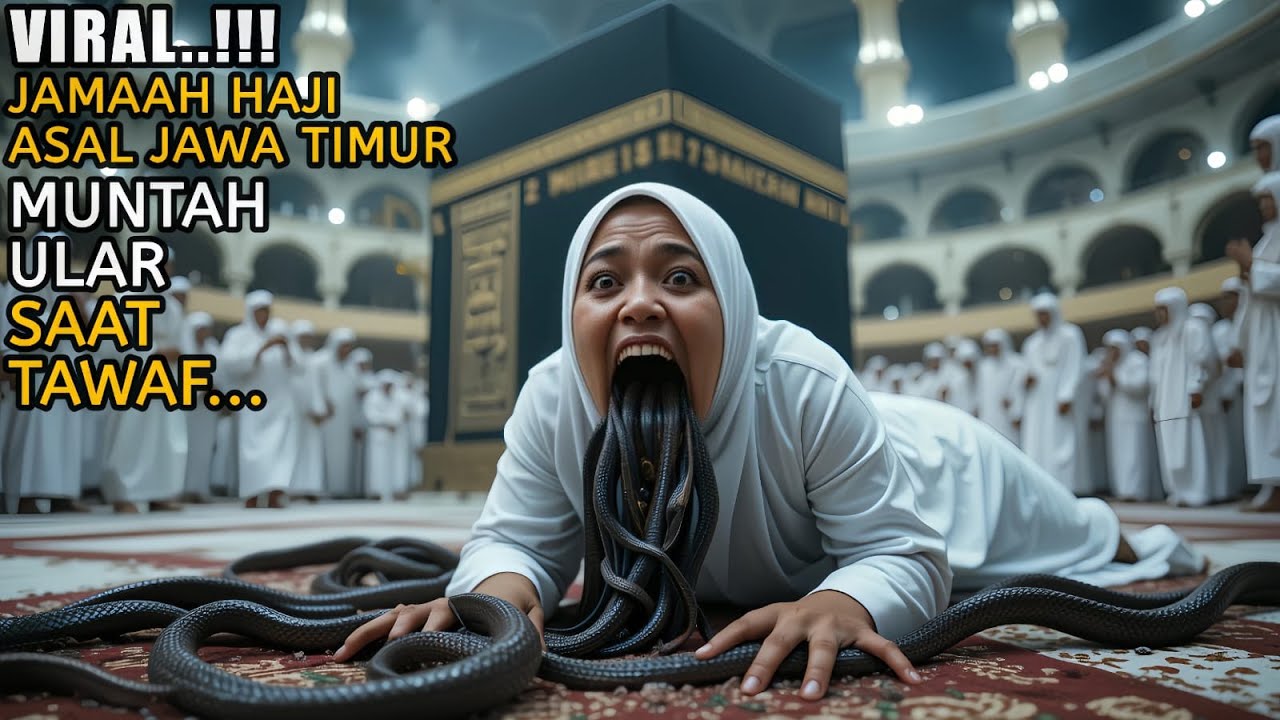 VIRAL !! Jemaah Haji Asal Jawa Timur Mendadak Muntah Ular Saat Sedang Melaksanakan Tawaf, Ternyata..