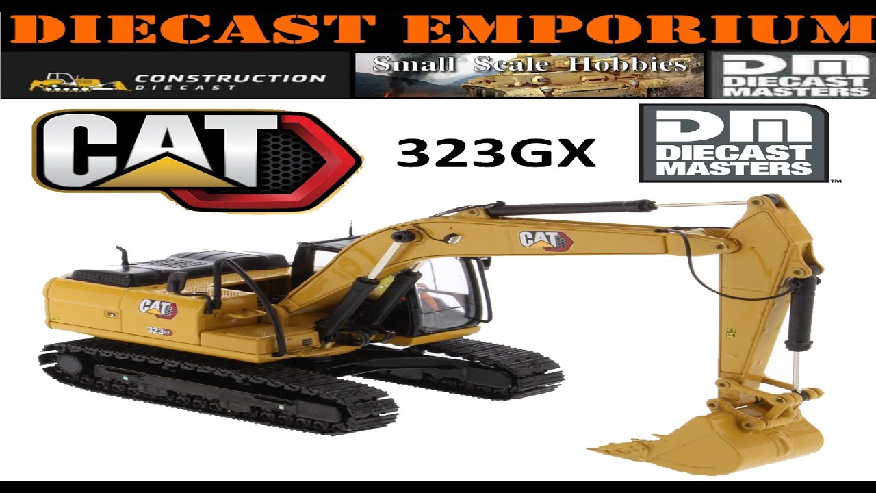 1:50 Scale Diecast Masters Caterpillar 323GX Next Generation Excavator