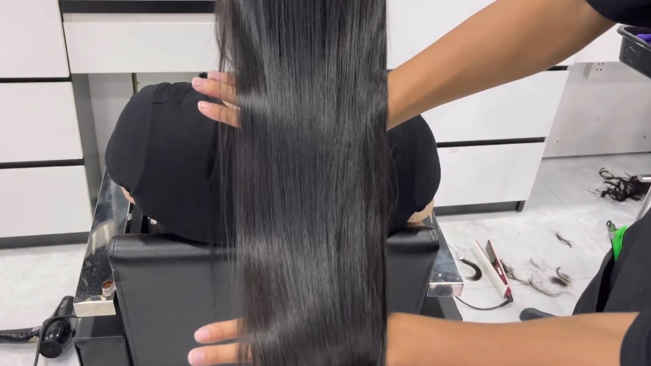 Hướng dẫn duỗi tóc thẳng cho người mới bắt đầu học cực dễ | salon hùng đông tinh