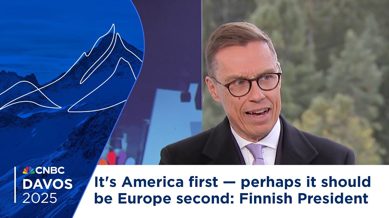 It's America first — perhaps it should be Europe second: Finnish President