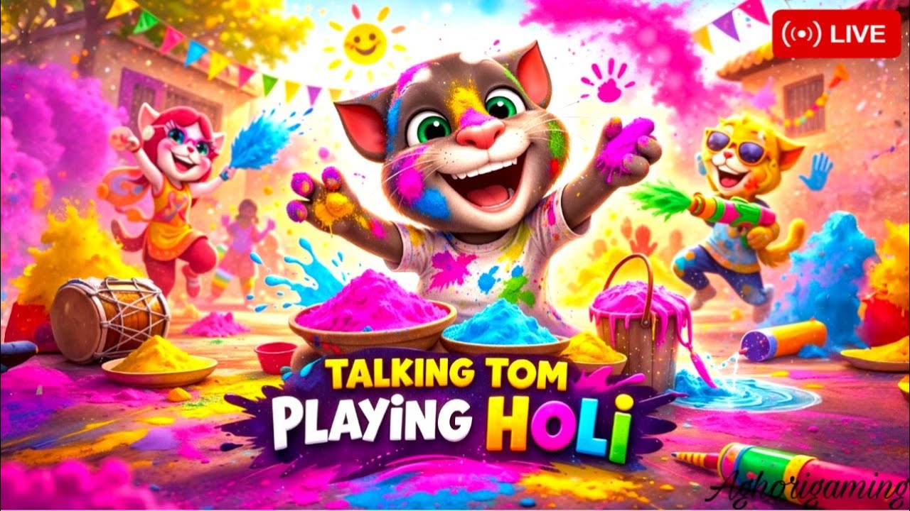 YOUR FAVOURITE TALKING TOM IS LIVE🥰 #funny #shortfeed #tomlive#prismstudio#talkingtom#shortslive#cat