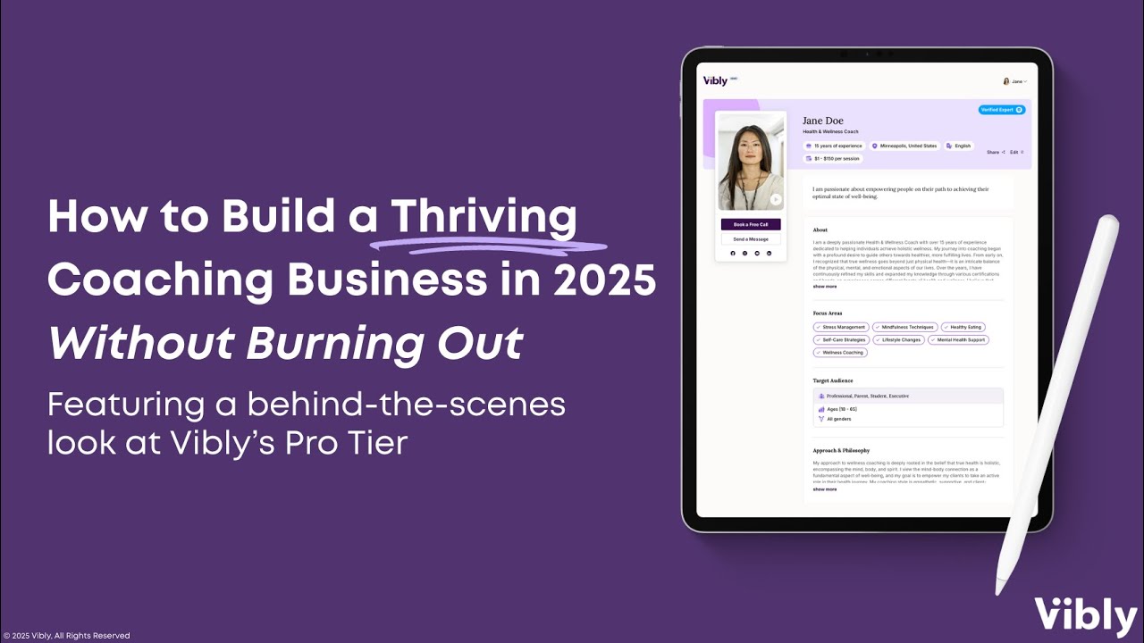 How to Build a Thriving Coaching Business without Burnout