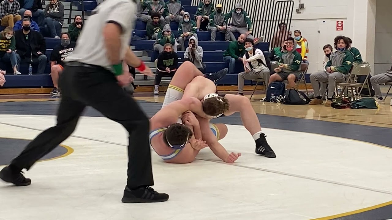 Highlights - 285: David Szuba (Brick Memorial) FALL over John O'Donnell (Toms River North) at 4:17