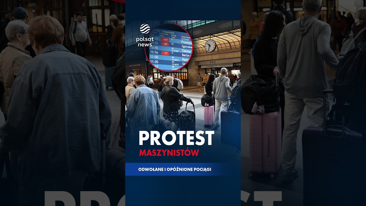 Paraliż na kolejach - pociągi op&oacute;źnione nawet kilka godzin. Protest maszynist&oacute;w